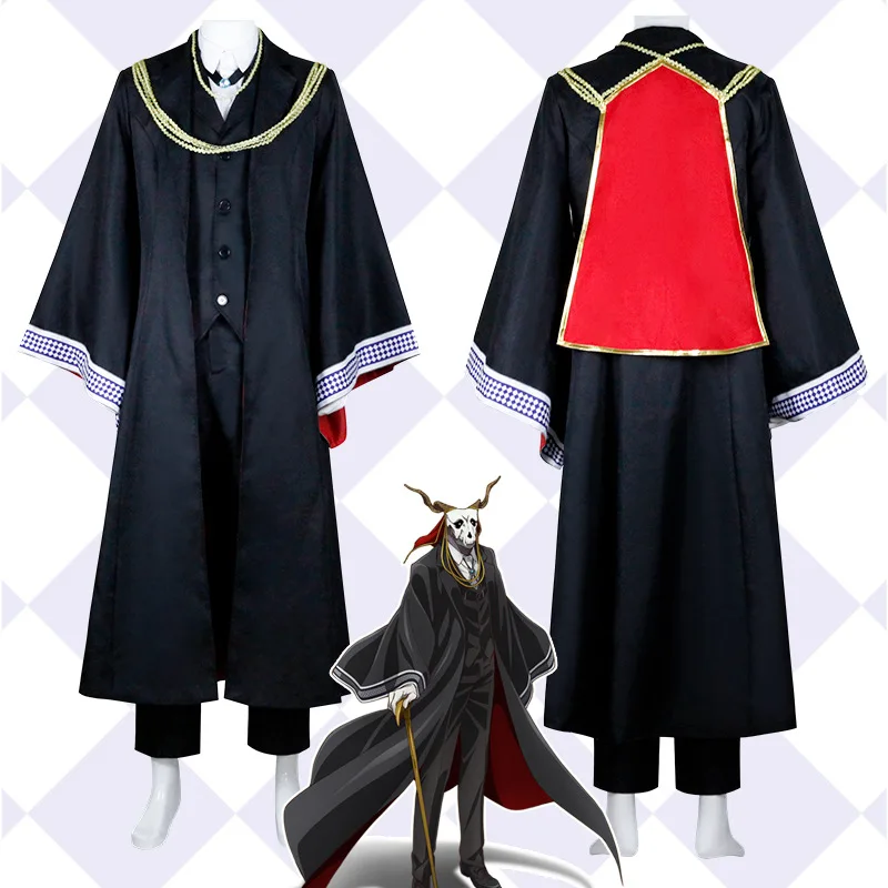 Anime The Ancient Magus's Bride Elias Ainsworth Cosplay Costume Pants Robe Cloak Outfits Halloween Carnival Party Suit