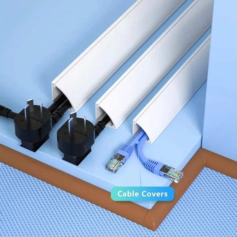 1 unidad de cubierta oculta para cables, canal de cableado para esquina de pared, soporte para manguitos de cableado