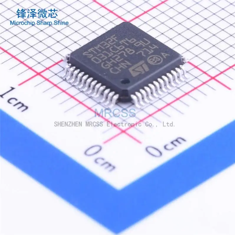 MCU 32-Bit GP STM32F ARM Cortex M0 RISC 32kB Flash 48-Pin LQFP Tray - Trays STM32F031C6T6