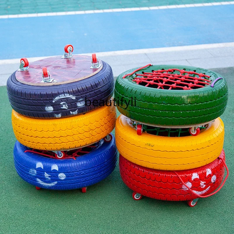 

Kindergarten outdoor toys Color plastic car Children's sensory integration training Physical exercise Outdoor