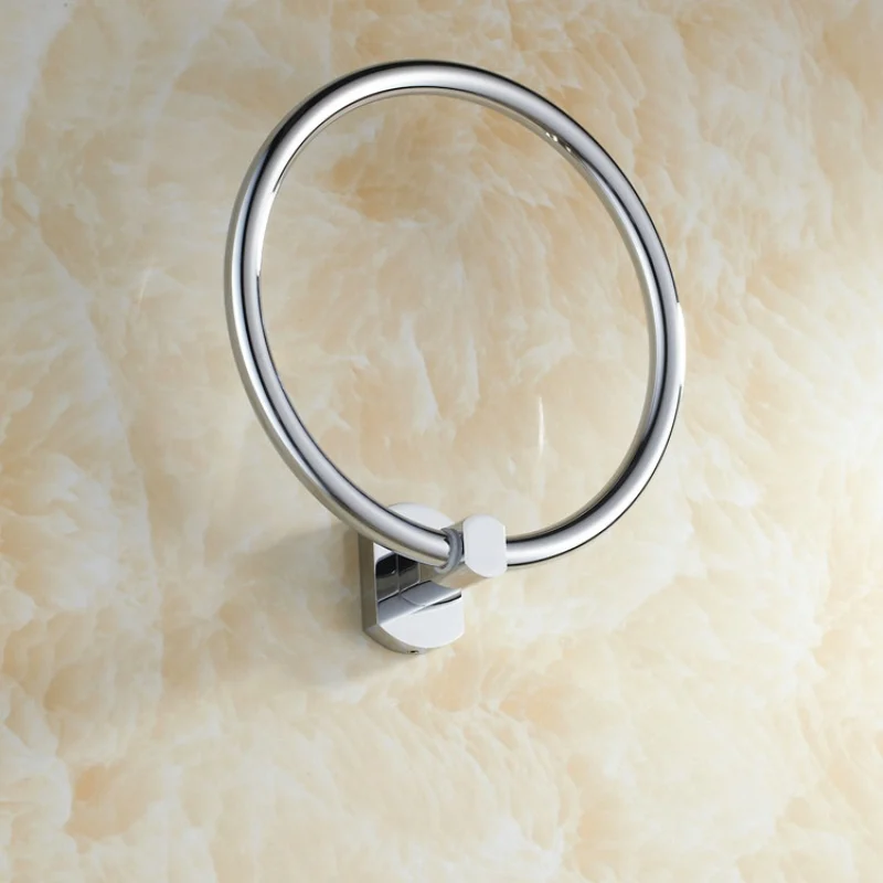 Freies Verschiffen Becola Messing Chrom Handtuch Ring Bad Zubehör Handtuch Rack B-16005