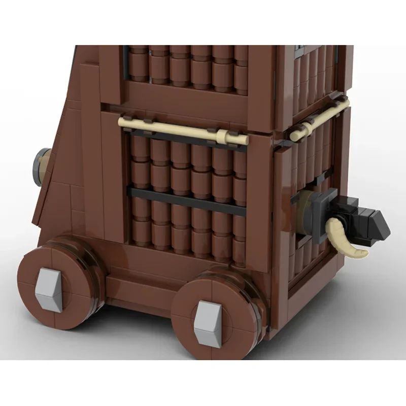 中世の城モデル Moc ビルディングブロック中世包囲タワー技術モジュラーレンガ DIY 組立建設おもちゃギフト