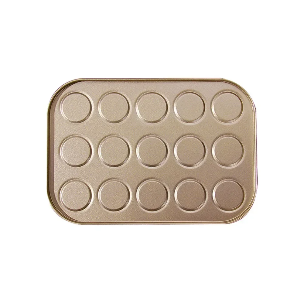 Estera para hornear macarrones de acero al carbono con recuerdos circulares para dar forma a galletas y repostería Compatible con horno y microondas