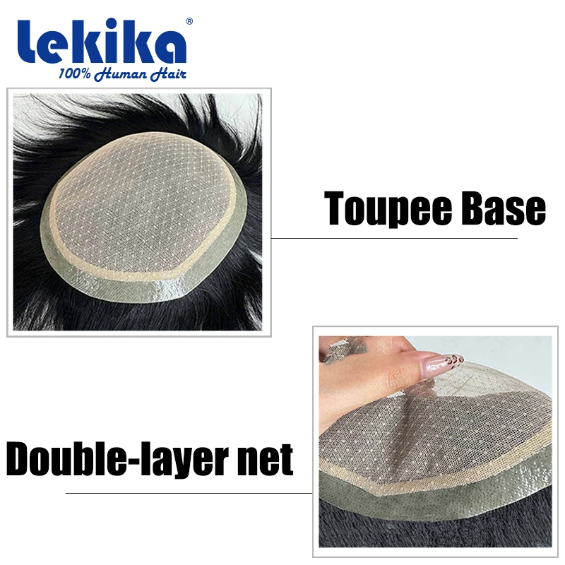

Silk Base Toupee For South Korea Realistic Human Hair Wigs Comfortable 100% Human Hair Asian Hair System For Man Exhuast Toupee