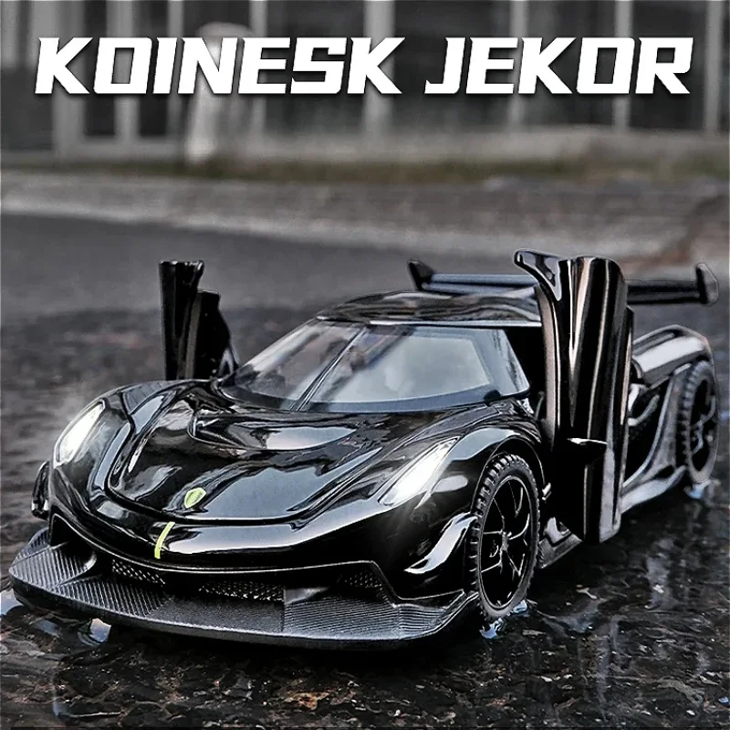 

1:32 Scale Koenigsegg Jesko Super Car Model With Sound Light Collective Diecast Metal Toys Vehicles Kid Boys Car Gift Home Decor