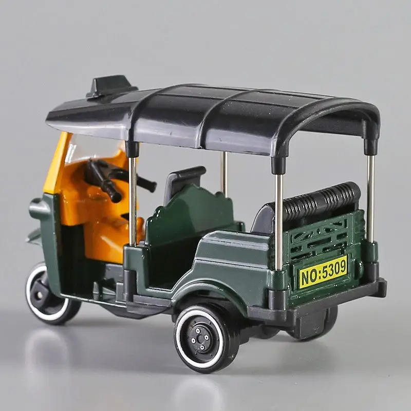 Alloy Thai Tricycle Model, Taxi Model, Simulated Motorcycle, Tabletop Decoration, Collection Display, Boy, Adult Gift