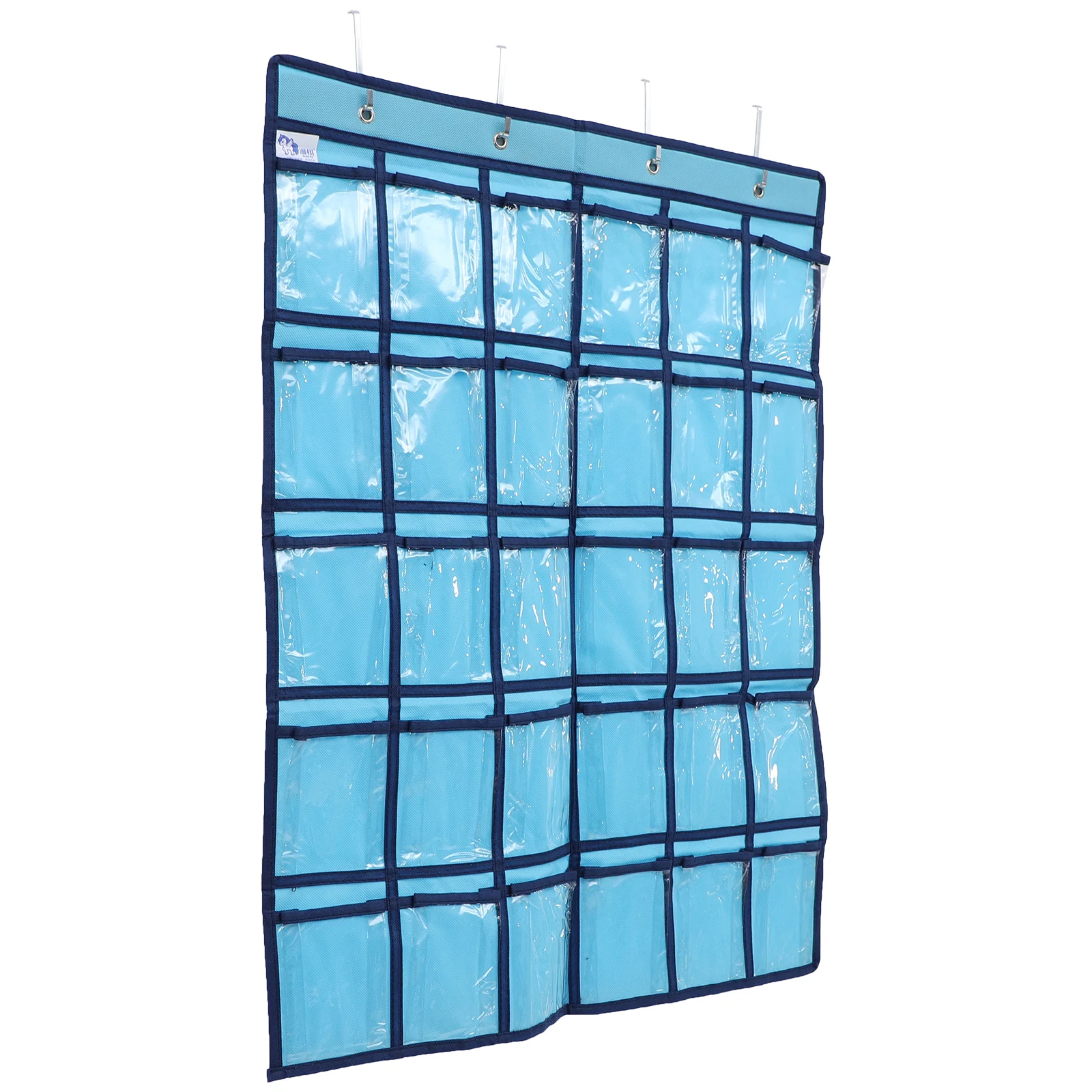 

1pc Mobile Phone Storage Bag 12 Pockets Clear PVC Wall Hanging Organizer Classroom Phone Holder Calculator Pocket Chart Student