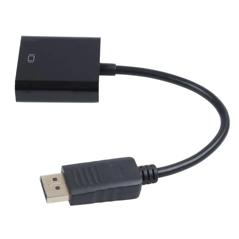 A36T-5X 1080P DP Displayport Male To VGA Female Converter Adapter Cable Stock