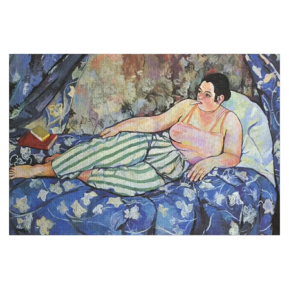 

Suzanne Valadon - The Blue Room (1923) Jigsaw Puzzle Wood Adults Woods For Adults Puzzle