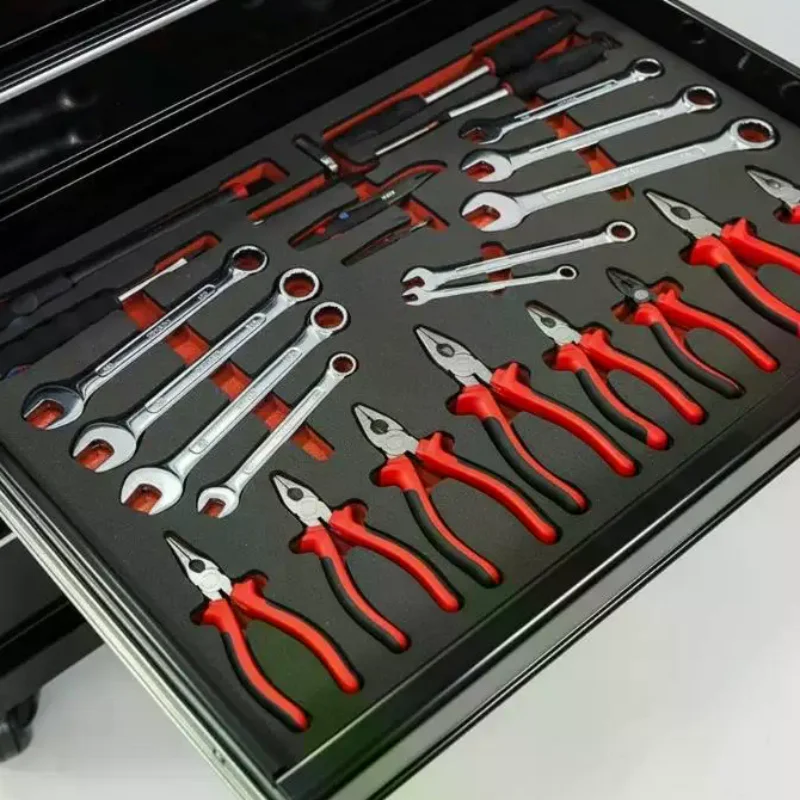 3Pcs Toolbox Foam Liner Inserts Thick Cushion Pad Custom Cut Protection for Tools in Workbench Drawer Garage and Shop