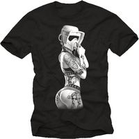 Men Clothing Camiseta Vintage Tattoo Star Hombre - Storm Tropper Mujer - Accesorios Frikis Originales Man  Vintage Gift Tops