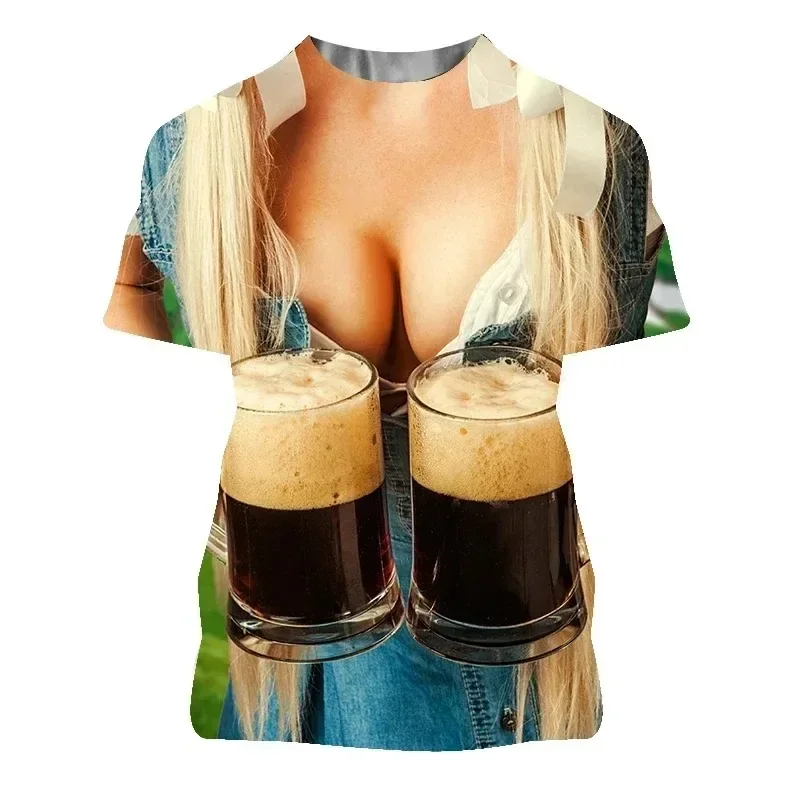 

Beer and Fruit Cans 3D Printed Men'S and Women'S T-Shirts Interesting Novel Oversized T Shirt Short-Sleeved Top Graphic T Shirts