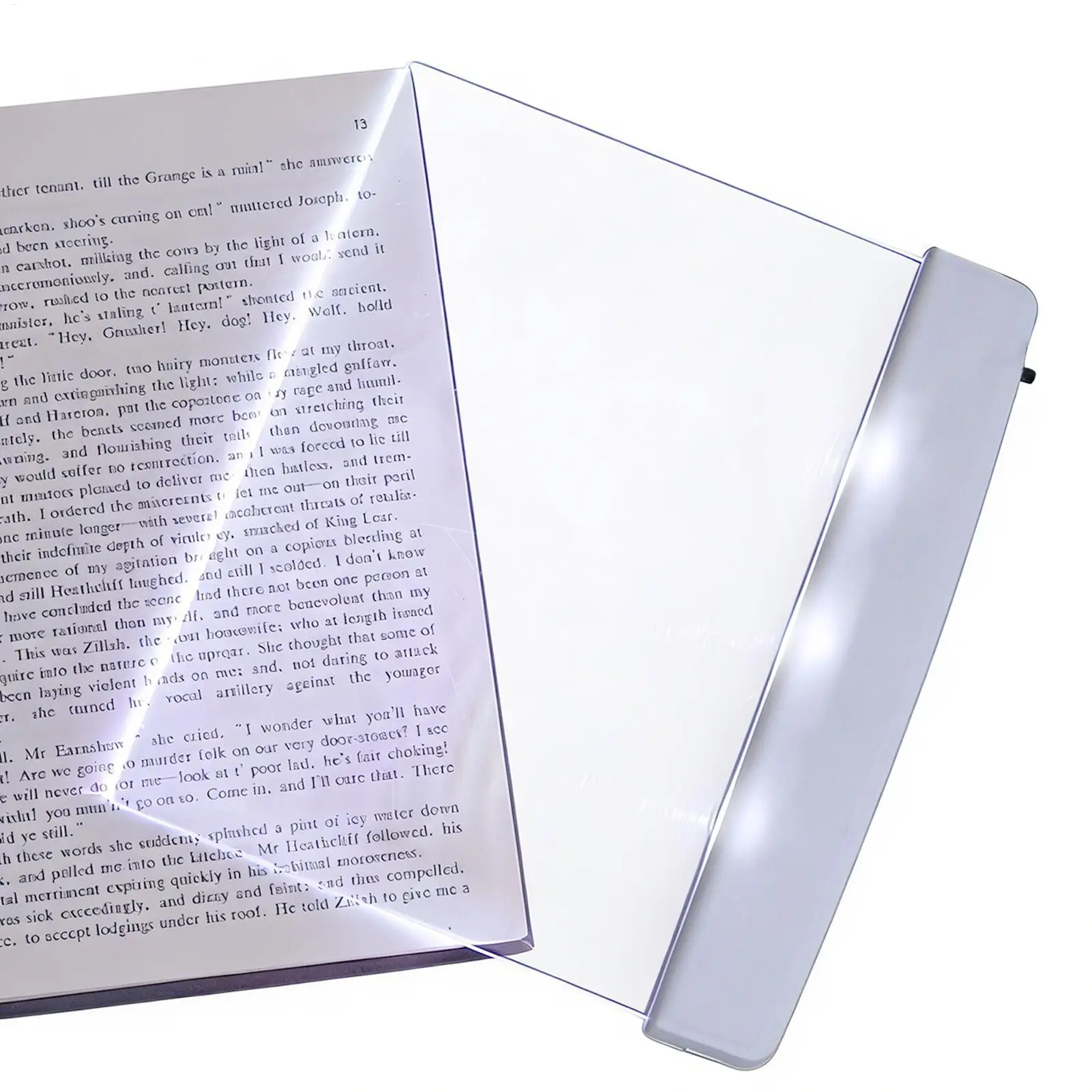

1 PCS Rechargeable Flat LED Book Light For Reading In Bed Ultra Thin Wireless Bookmark Lamp Panel For Night Use Page