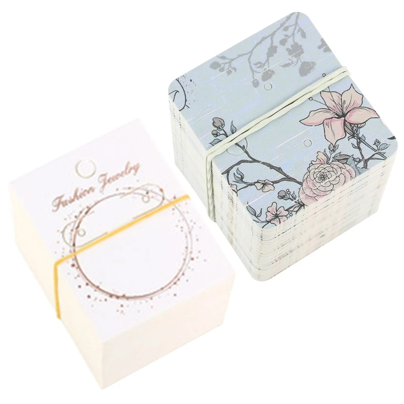 

Unique Earring Display Cards with Various Patterns Eye catching Printed Earring Presentation Card Jewelry Holder Card