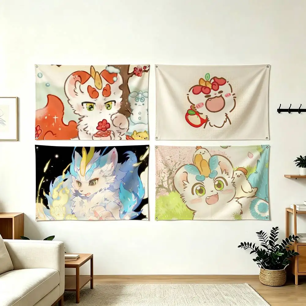 F-Fabulous Beasts Donghua Flag Suitable For Party Club Outdoor Interior Wall Decoration Banner Fans Gift