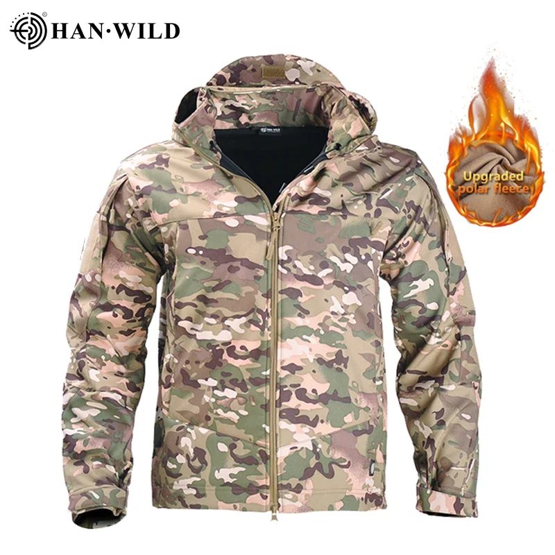 

Winter Tactical Jackets Combat Fleece Jacket Warmth Army Military Softair Coat Men Multicam Windbreaker Airsoft Hiking Camping