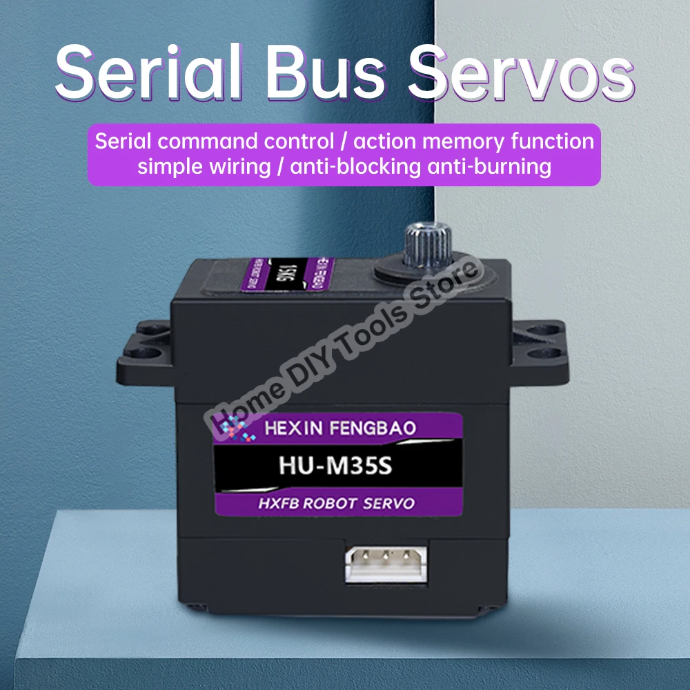 15KG Serial Bus Servo Intelligent Serial Dual Axis Metal Servo Motor Robot Robotic Arm Serial High Torque Servo Tester