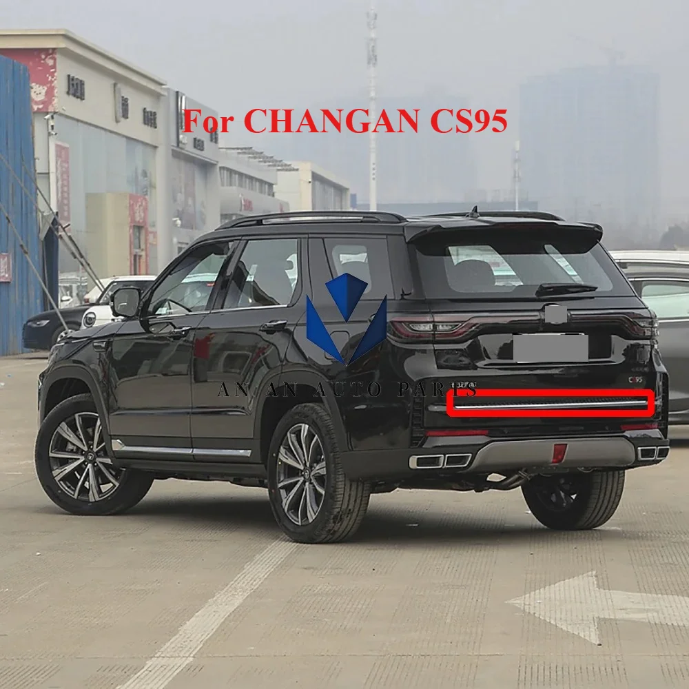 Original Rear Bumper Pedal Trunk Silver Decoration for CHANGAN CS95 2023-2025 Models