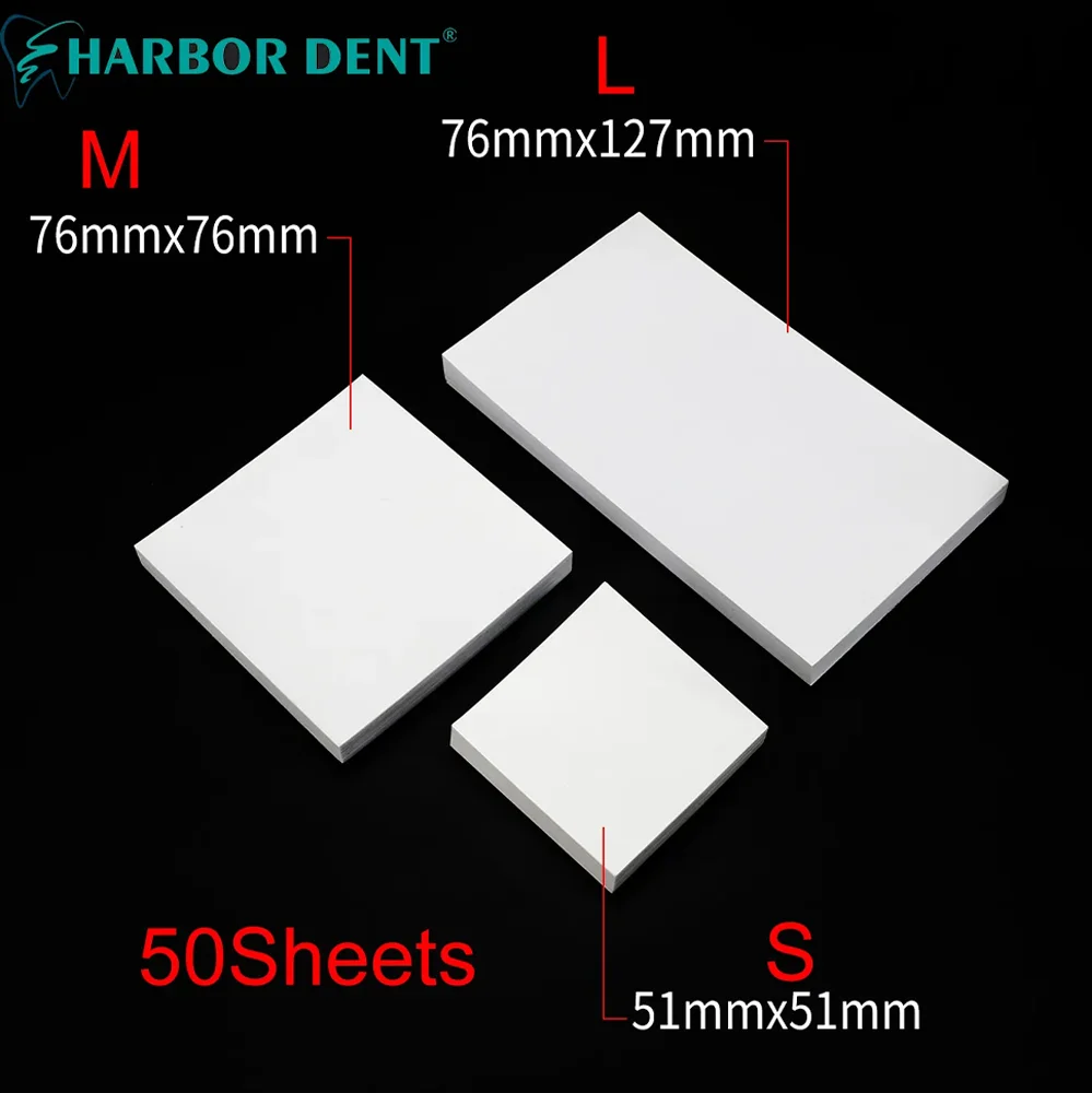 50 Sheets Disposable Dental Mixing Papers Cement Powder Pad Thickening Cementing Paper Dentist Lab Tool S/M/L