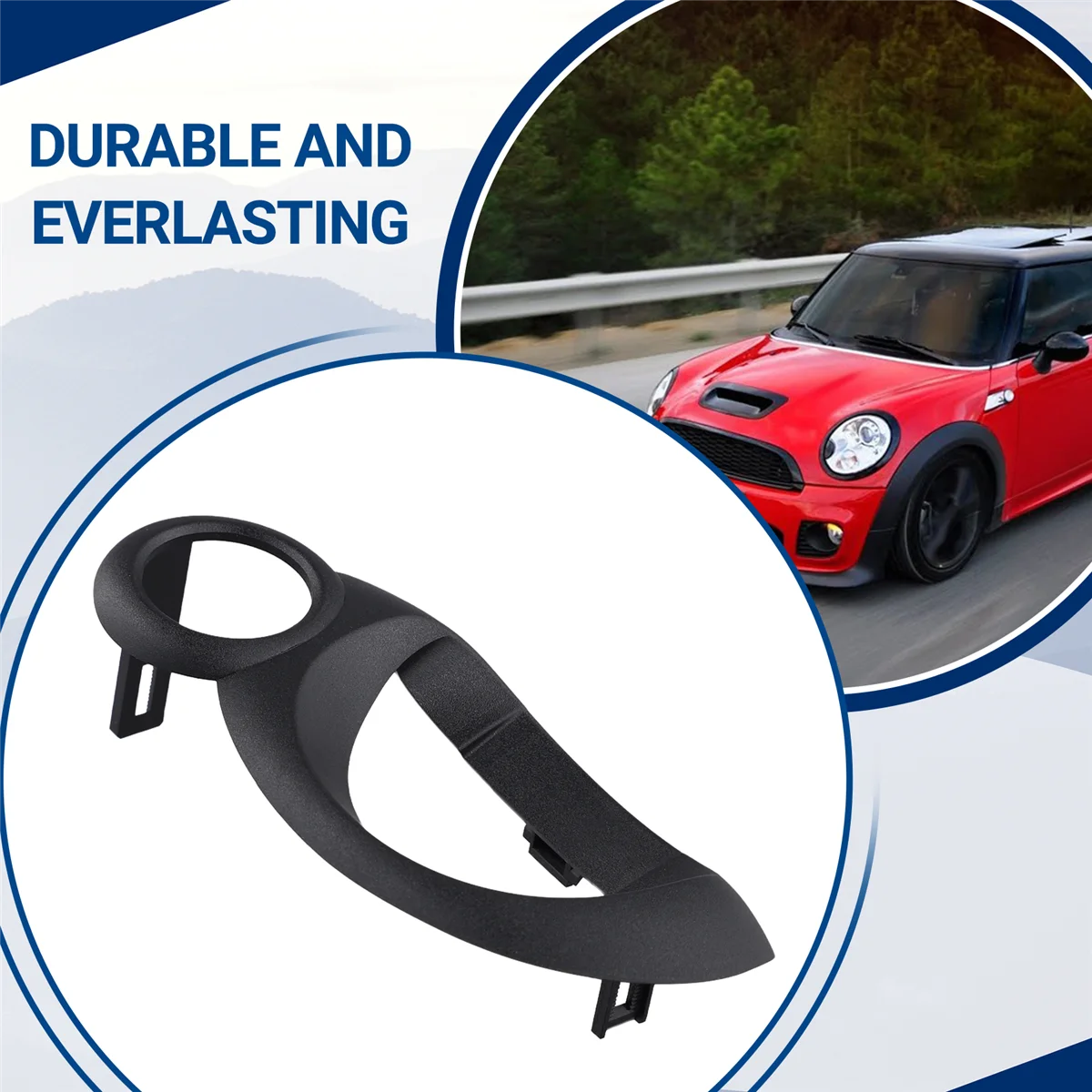 

N32R_LHD New Start Stop Switch Cover Trim Decorative Black Frame 51452752836 for MINI R55 R56 R57 R58 R59