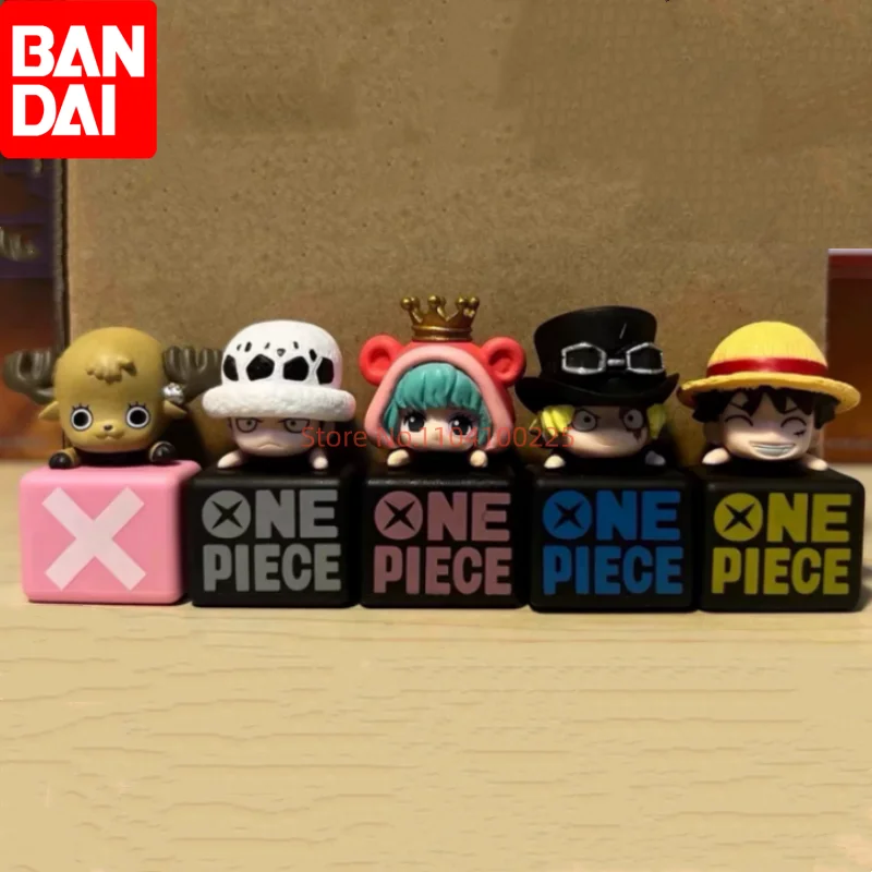 

3-сантиметровые фигурки Bandai One Piece Double Jack: заглушки для телефона (Луффи, Лоу, Шанга, Чоппер, Сабо) — аниме-модели, игрушки, подарки