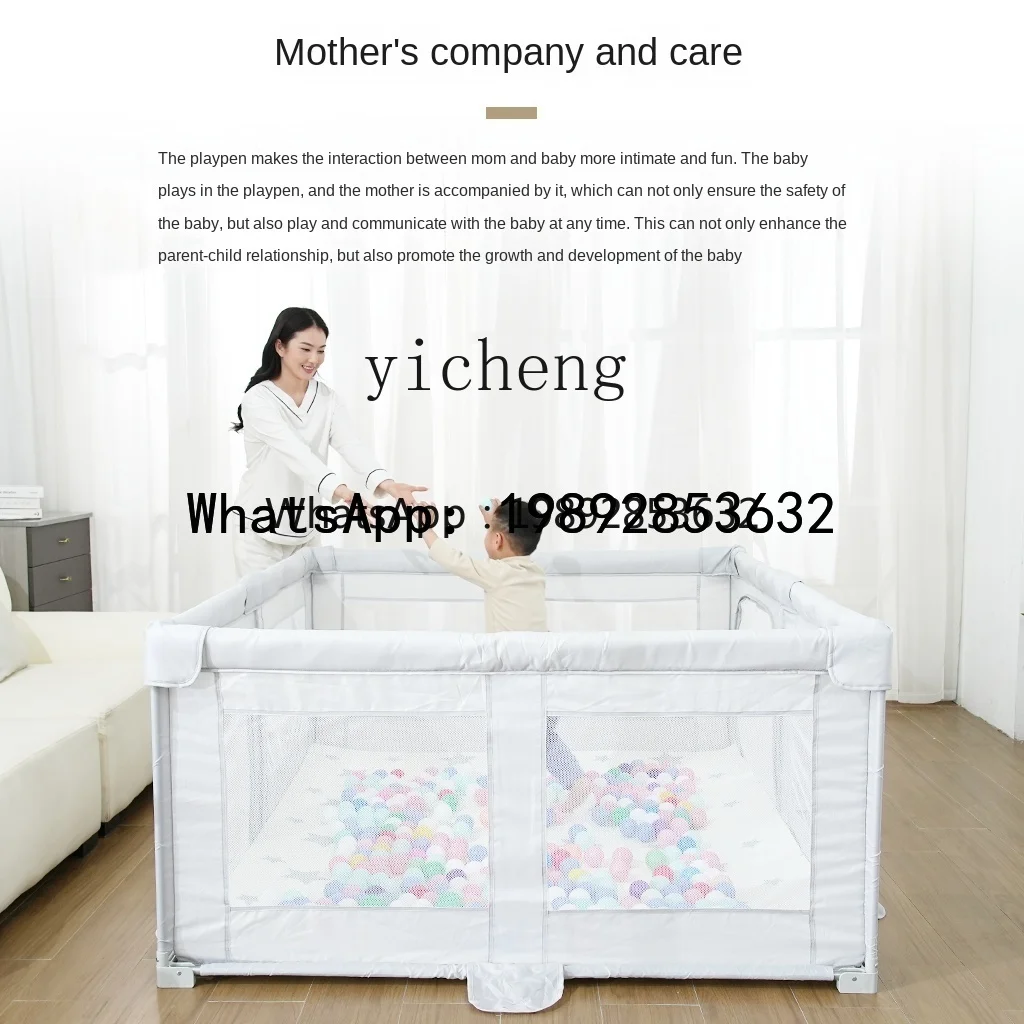 ABC Installatievrij hek Beschermend rooster Babykamer Babykruipmat Geïntegreerd Opvouwbaar