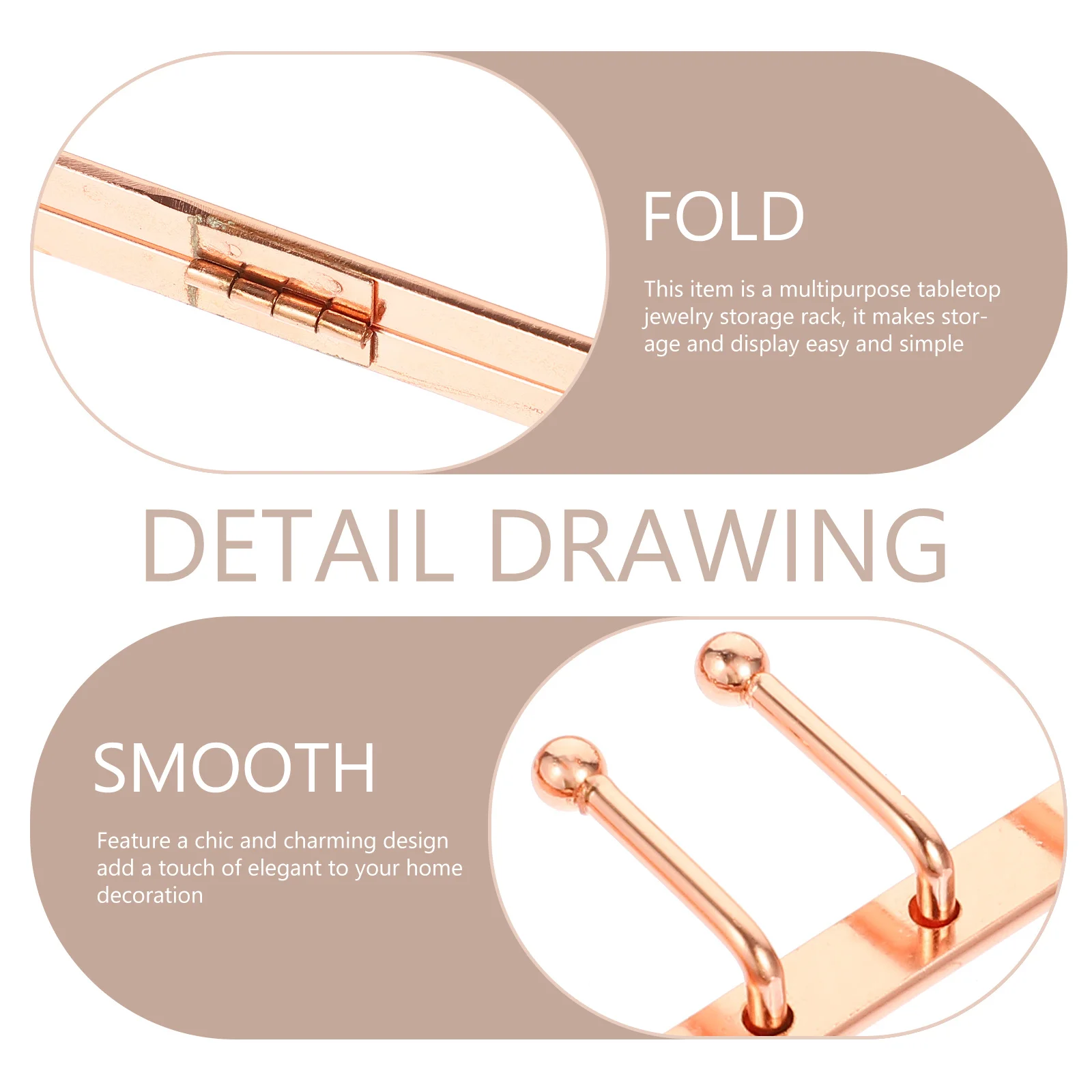 Iron Jewelry Display Stand Chic Earring Organizer Necklace Holder Tabletop Jewelry Display Rack Organizer Iron Earring Holder