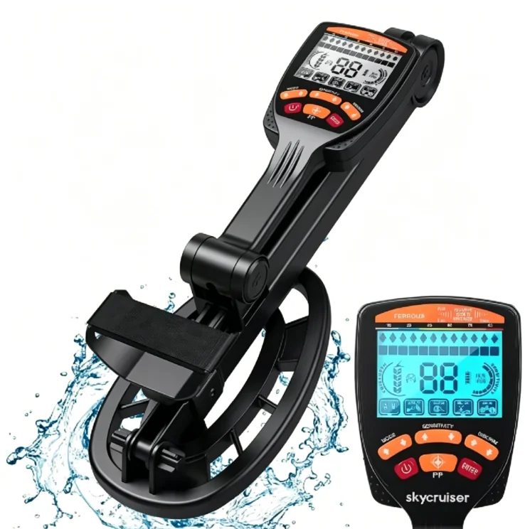 TX-650 Professional Foldable Metal Detector Long Range Waterproof Search Coil For Underground Gold Prospecting