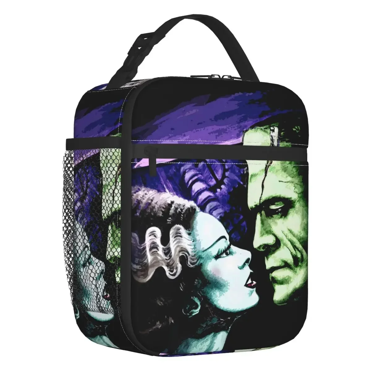 

Bride Of Frankenstein Insulated Lunch Bag Outdoor Picnic Science Fiction Horror Film Resuable Thermal Cooler Bento Box Children