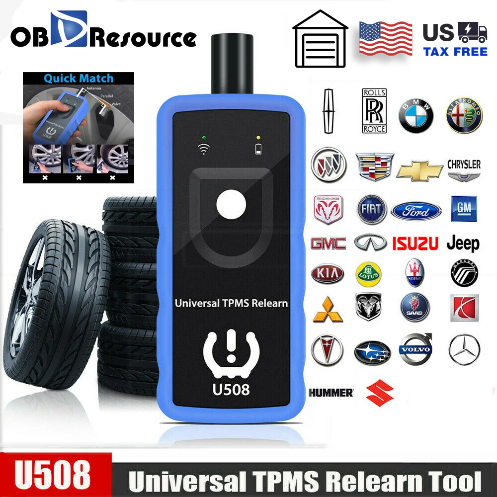 

Универсальный автомобильный инструмент сброса TPMS, автоматический монитор давления в шинах, инструмент для освобождения системы U508 для Ford Opel BMW Jeep GMC Chevrolet