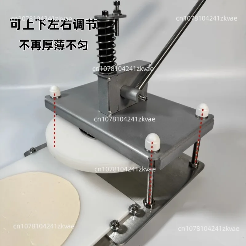 Manual Pizza Former Dough Press Machine Stainless Steel Dough Flattening Machine Commercial Food Processor