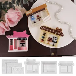 DIY House Shop Shaped Shaker Resin Mold Silicone Mold