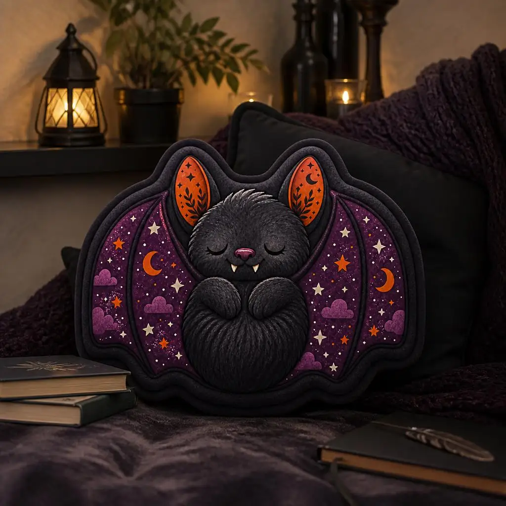 sleeping bat halloween Shaped Pillow Cushion Irregular Stuffed Throw Pillow for Sofa Home Decoration Gift