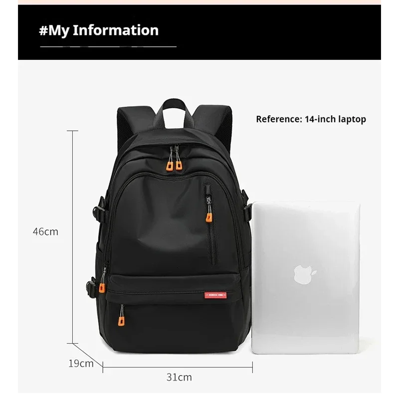 Waterproof School Backpack Girls Teenage Bookbag Rucksack Fashion aestethic Stylish Schoolbag Nylon College Laptop Bags for Boys