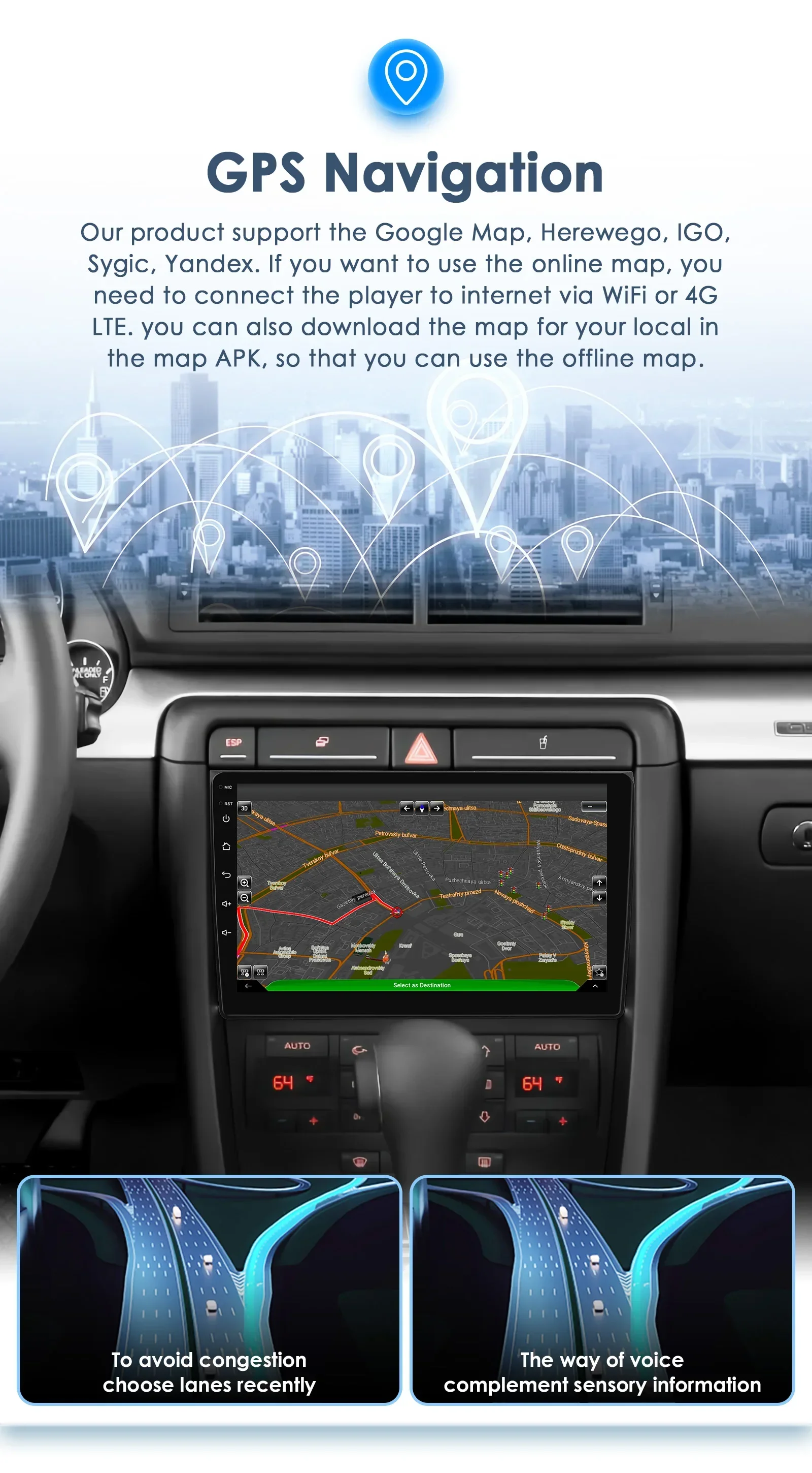 Hizpo CarPlay Android 14 Auto Radio for For Audi A4 B6 B7 S4 RS4 1999-2008 Seat Exeo 4G Car Multimedia GPS 2din Autoradio System
