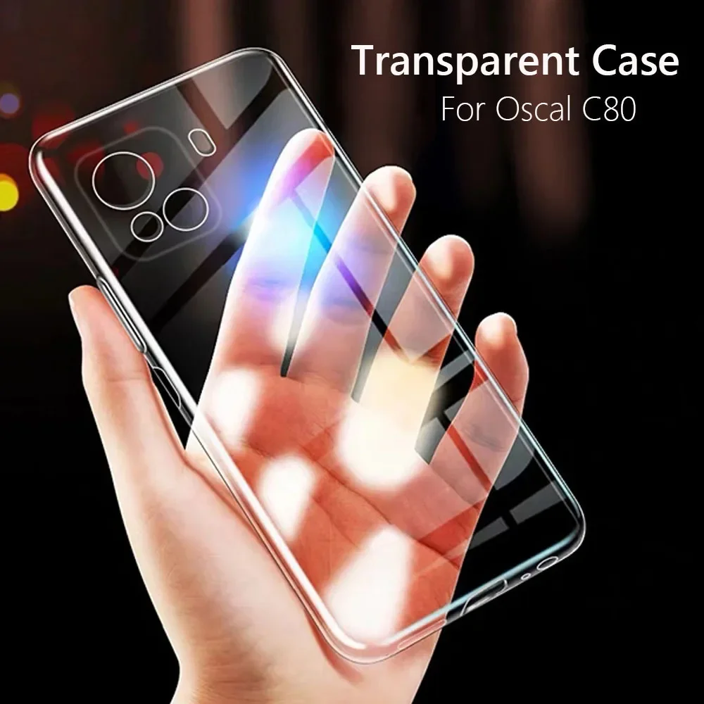 

Simple Slim Soft TPU Clear Transparent Phone Case On For Blackview Oscal C80 Cover Fundas Capa