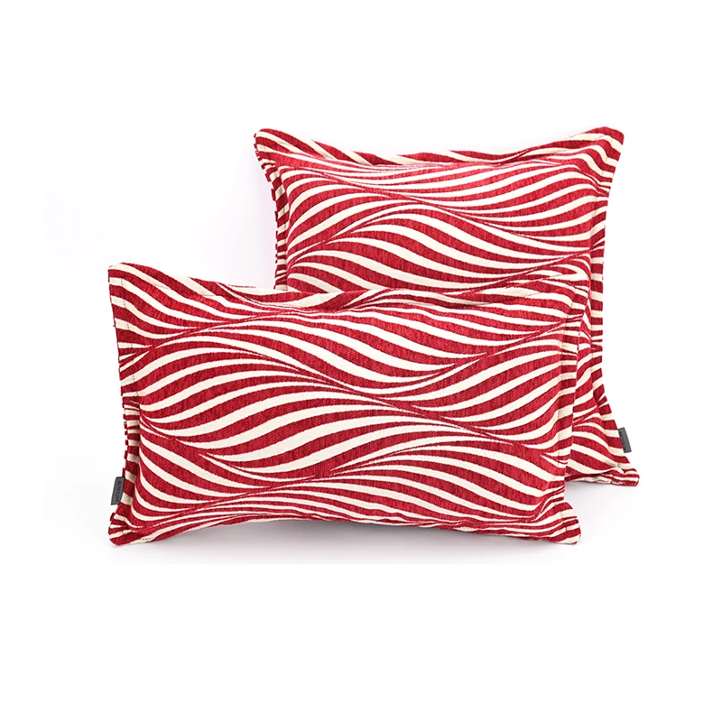 White Black Stripe Pillows Red Zebra Print Geometric Cushion Case Modern Decorative Pillow Cover For Sofa Chair Home Decorations