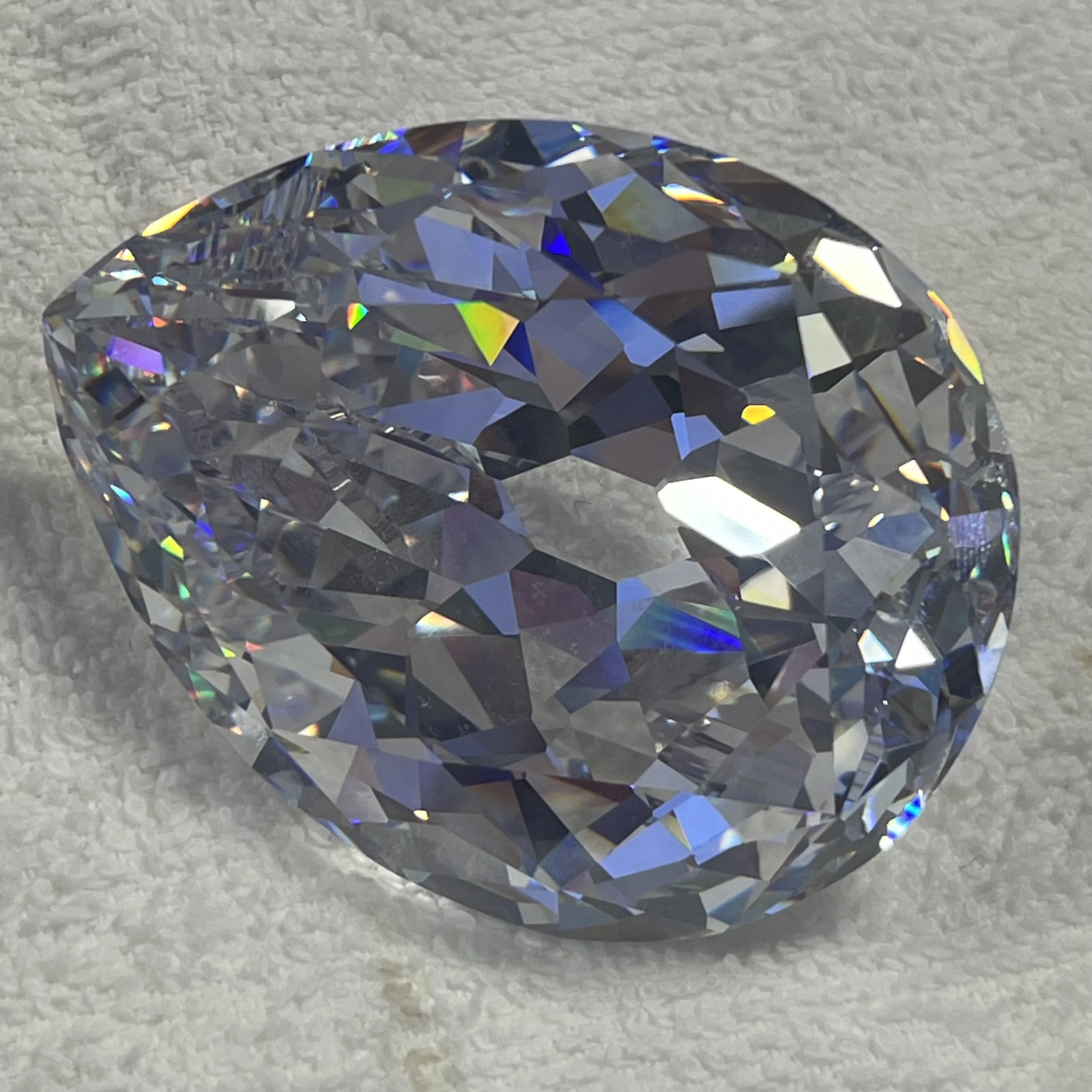 Pear Cut White Color Cubic Zirconia 45x60mm Loose Synthetic Gems Beads For Jewelry Making