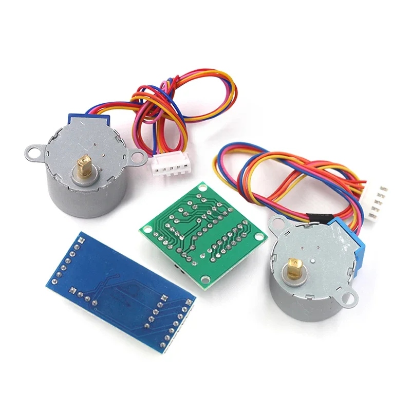 Шаговый двигатель 28BYJ48 ULN2003, плата драйвера, 4-фазный, 5-проводной, 5 В, 12 В, шаговый двигатель, редуктор