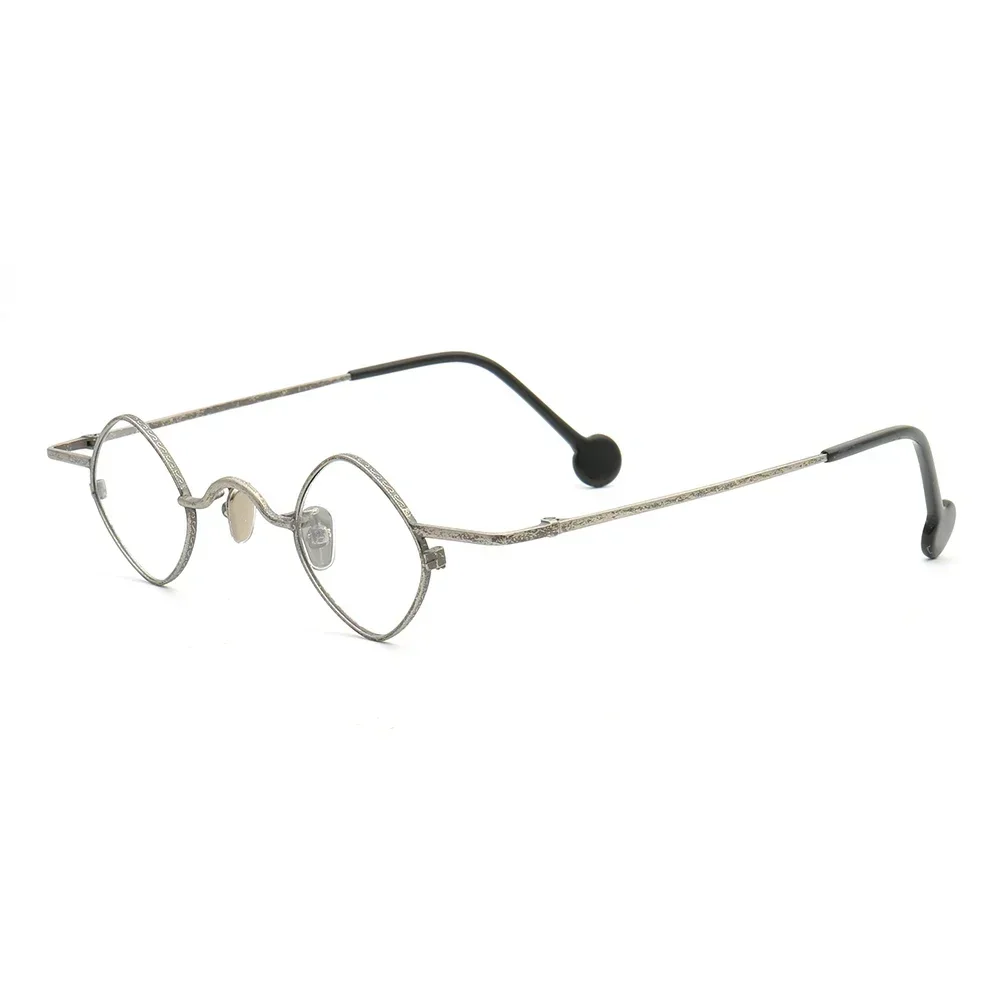 

Ретро модные металлические очки в оправе с бриллиантовым щитком, круглые квадратные очки по рецепту, легкие круглые для мужчин, квадратные для женщин