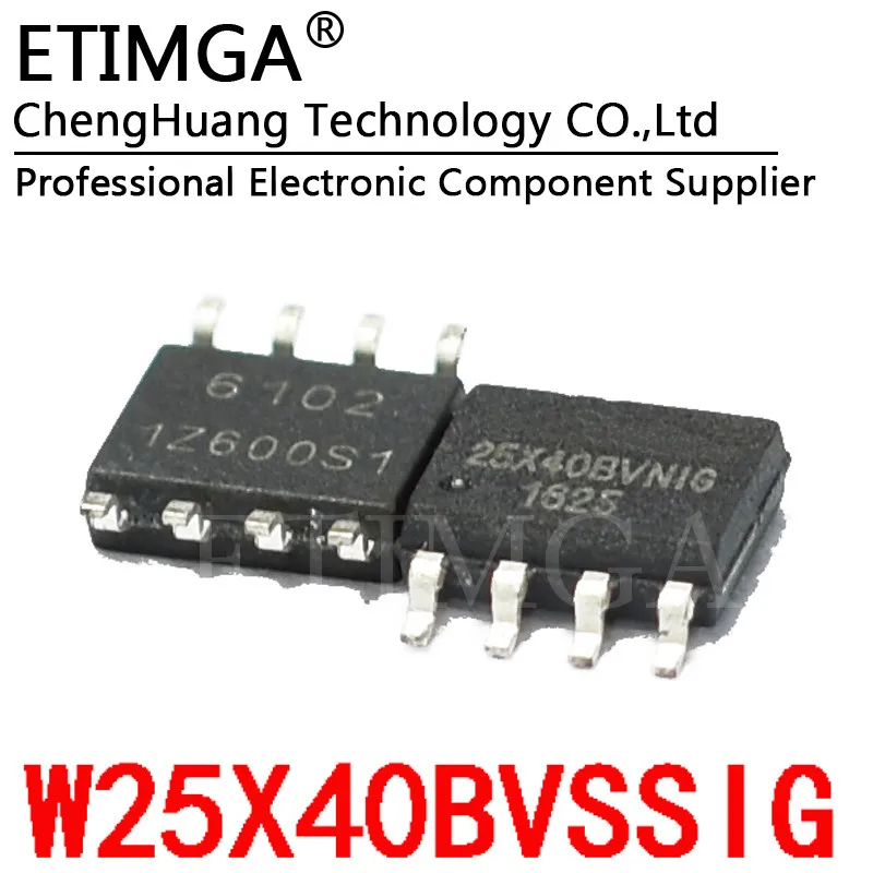 5PCS/LOT W25X40BVSSIG 25X40BVSIG 5.2MM SOP-8 Memory chip