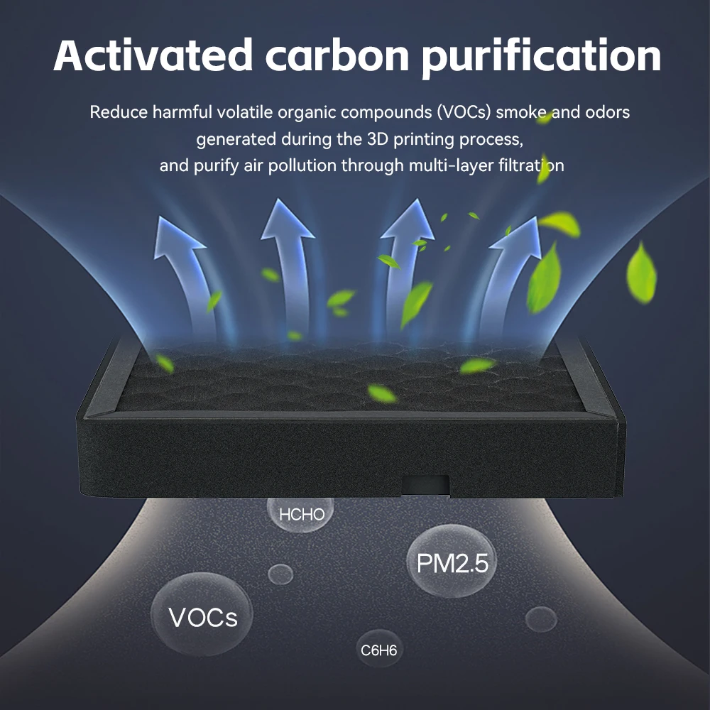 Para Bambu Lab HEPA 13 + G4 + Filtro de ar combinado de carvão ativado Ultra para impressoras 3D da série H2D Substituição OEM