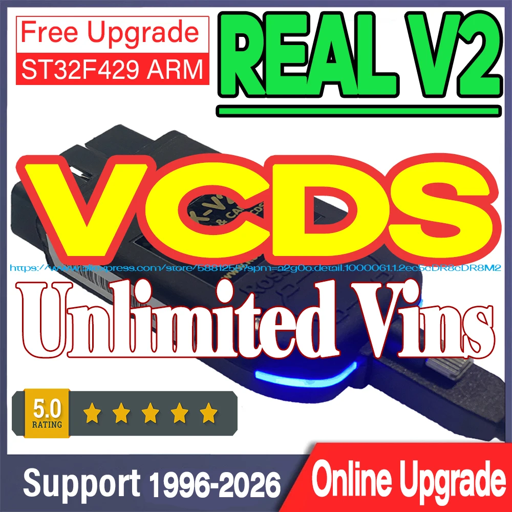 2026 Newest V26.3 VAG HEX V2 VAGCOM Interface For VAG COM  VW-AUDi Professional Scan Code Upgrade Hardware AUTO COM VCDS TOOL