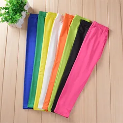 Kids Solid Color Pants For Girls Stretch Skinny Leggings Spring Summer Soft Slim Trousers Children Pant Girl and Boys