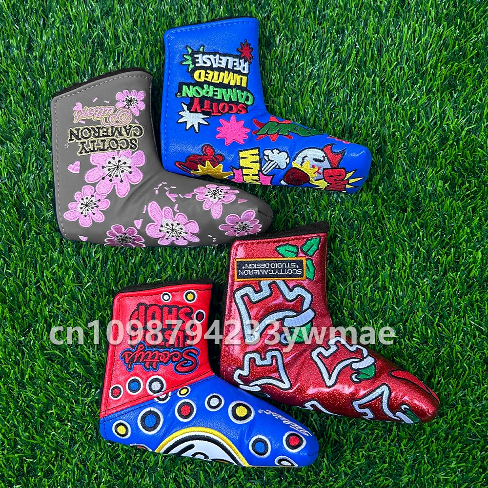 

1pcs Sword &Shield sports Thumb PU Golf Putter Headcover for Blade Style Golf Club Head Cover with Headcovers