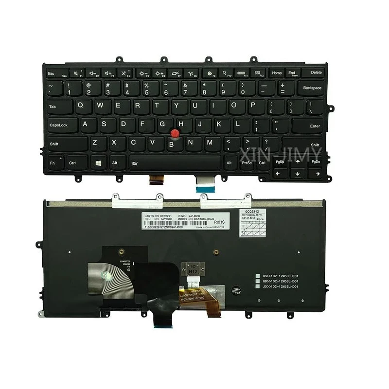 XIN-Russian-US layout Backlit Laptop Keyboard For Lenovo Thinkpad X230S X240 X240S X250 X250S x240i X270 X260S With backlight