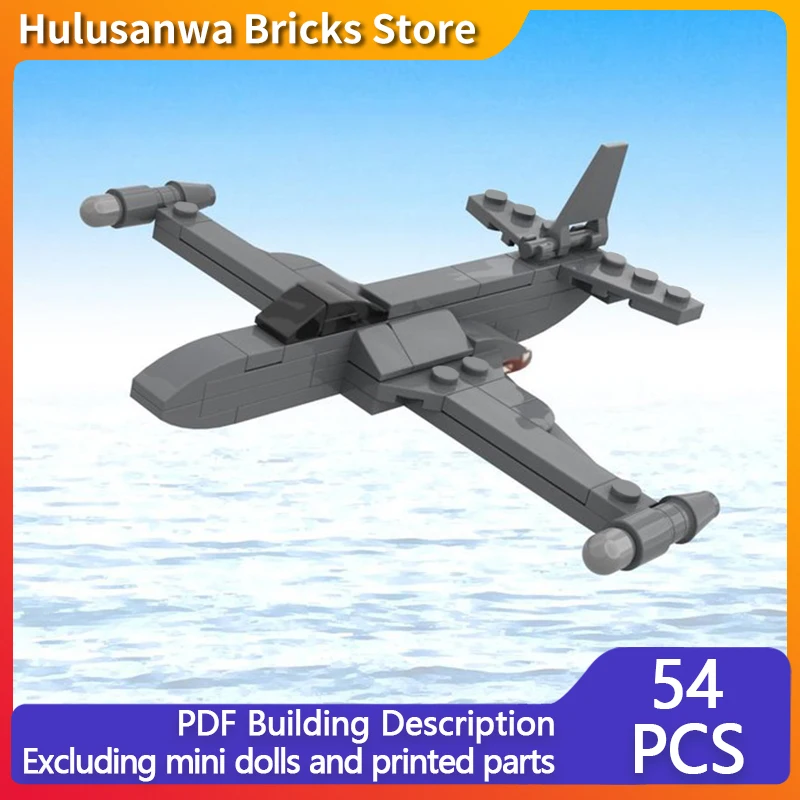 

F2H Banshee, современные военные истребители, модель MOC, строительные кирпичи, военное оборудование, модульный подарок, праздник, сборка, детский игрушечный костюм