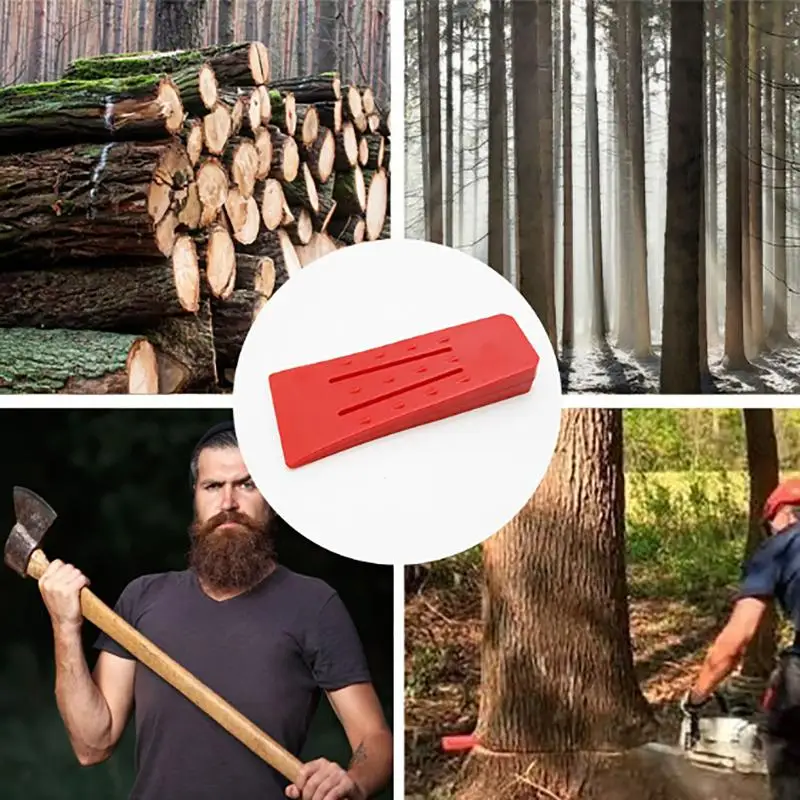 Tree Felling Wedge Plastic Felled Chock Tree Cutting Wedge Wear Resistant For Logging Falling Cutting Cleaving Woodcutting Tool
