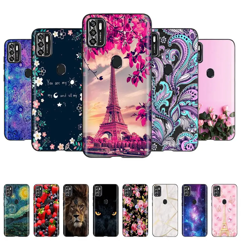 Fashion Pattern Phone Case For ZTE Blade A7s 2020 A7020 Optus X Pro Telstra Evoke Plus 2 Soft Silicone TPU Back Cover Bumpers