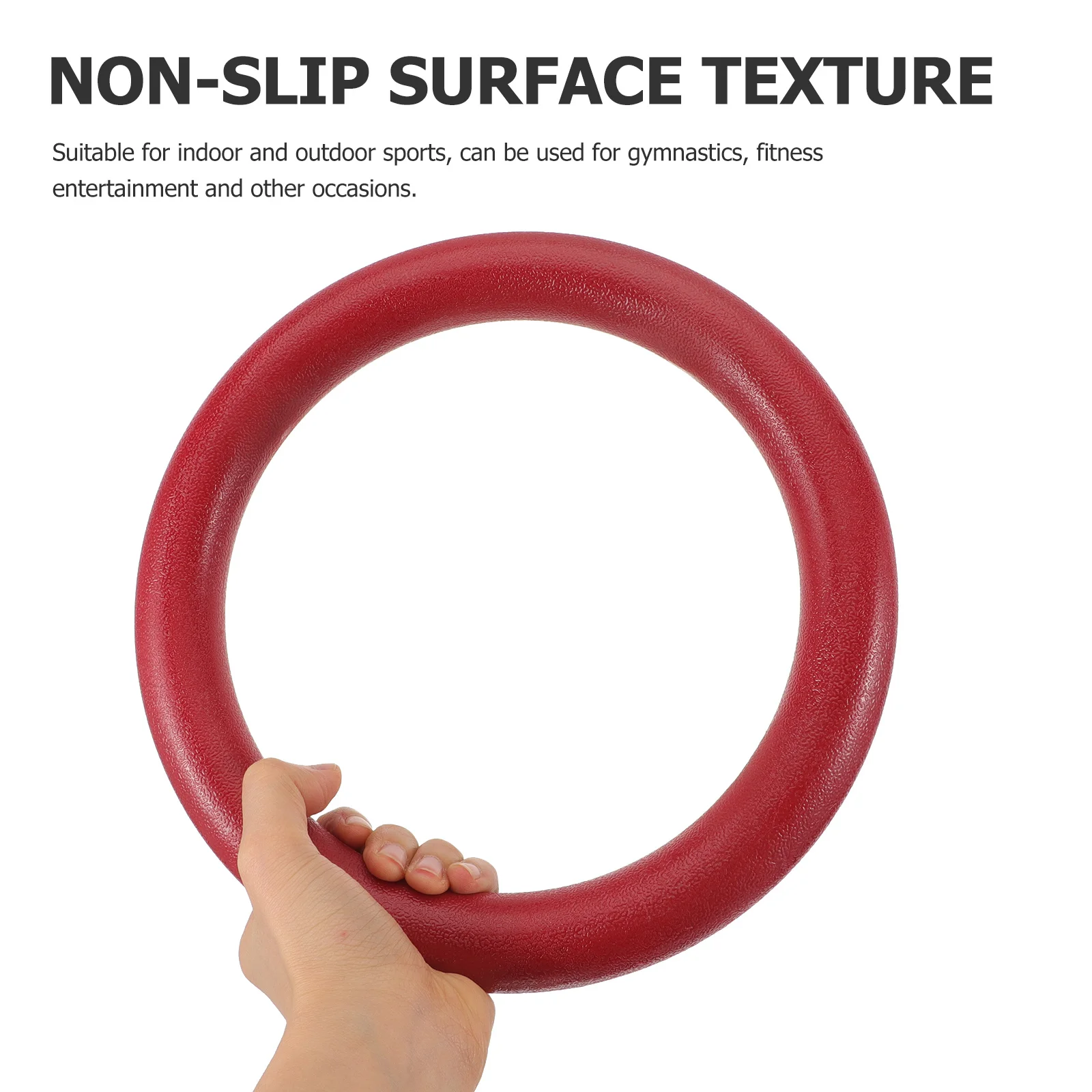 

2Pcs Gym Rings Fitness Workout Suspension Rings Adjustable Length Anti-Slip Sports Equipment for Calisthenics Training Home Gym